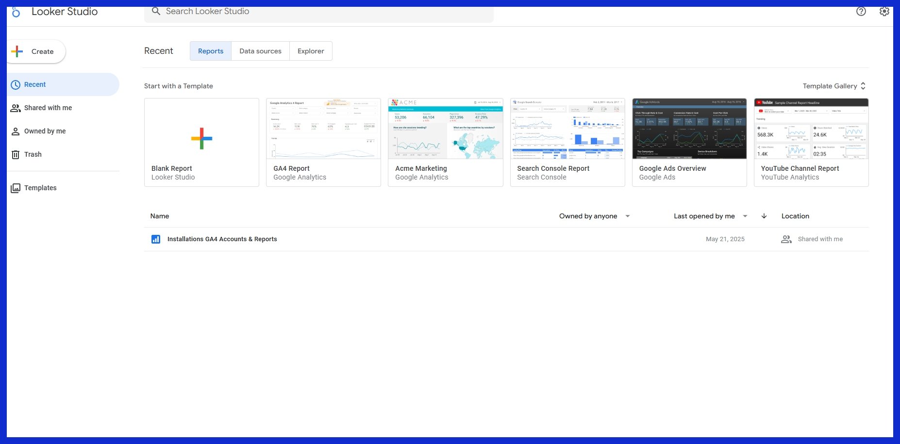 Google Looker Studio (formerly Data Studio)