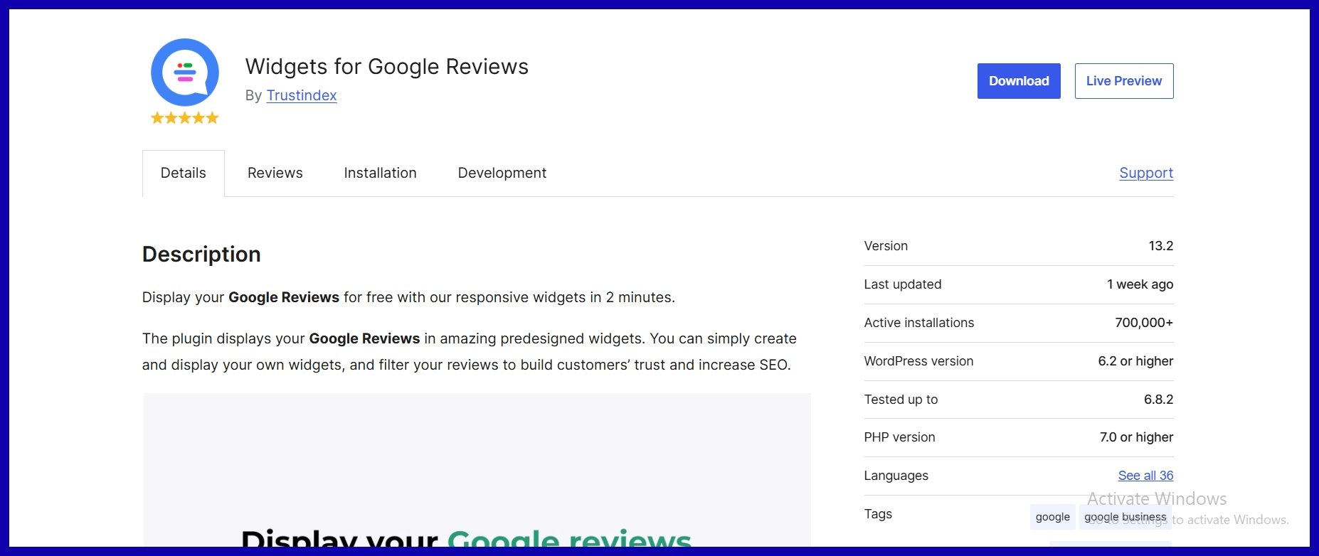 Widgets for Google Reviews (Free + Premium)