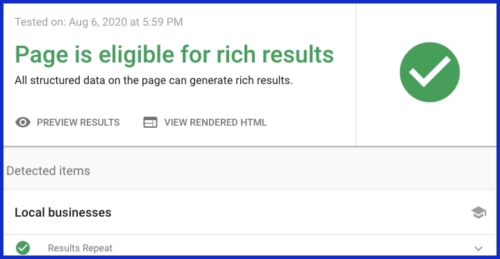 Verify your markup