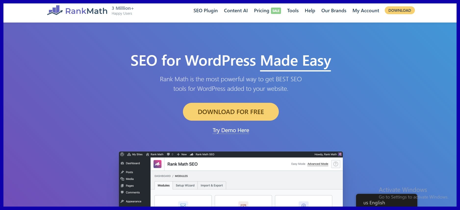 Rank Math SEO (Free)