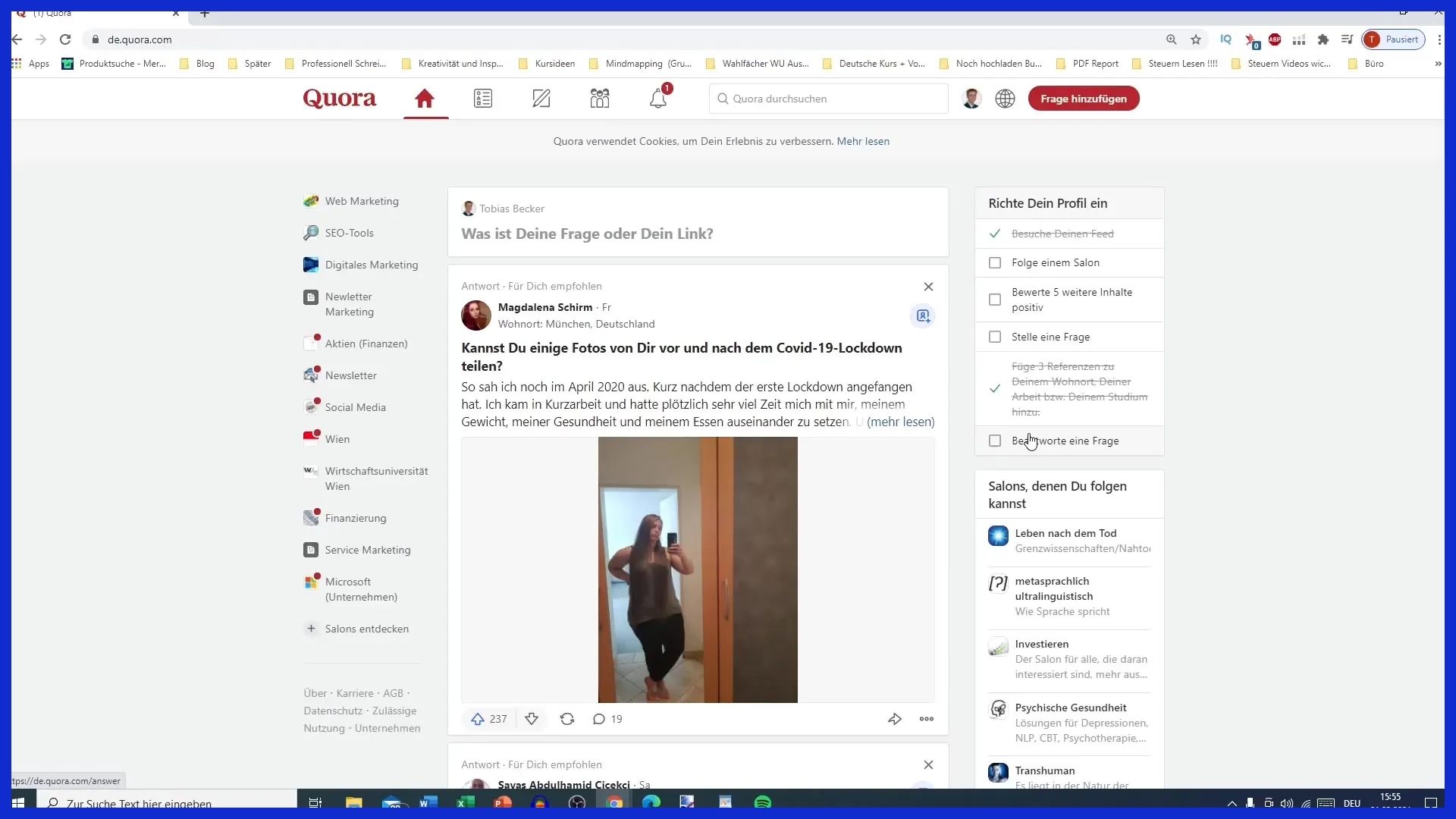 Foundational Quora Profile Setup