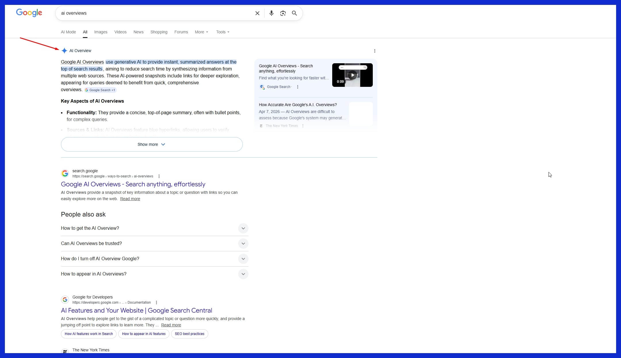 Understand AI Overviews