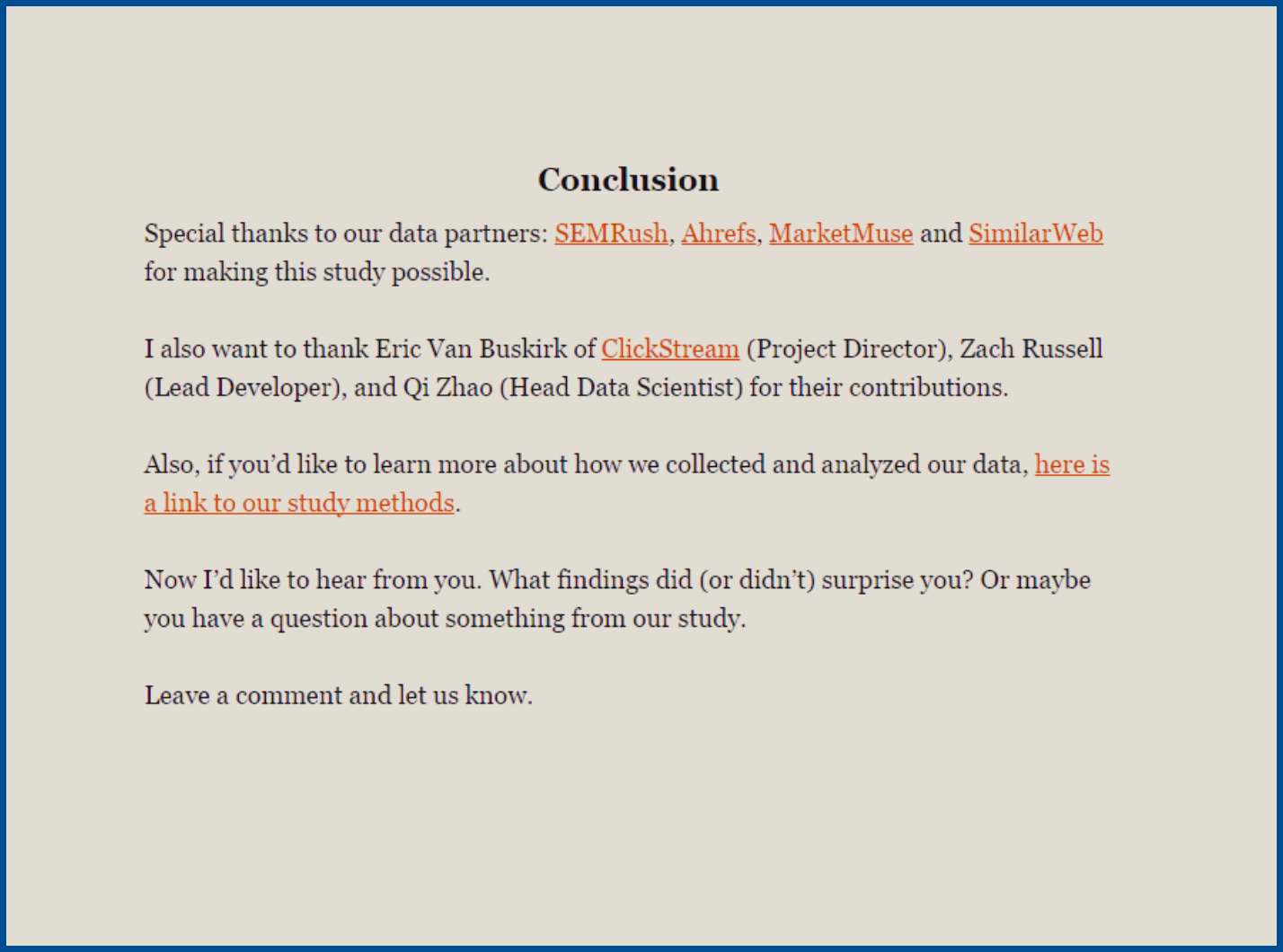 Start with a strong foundation of quality links